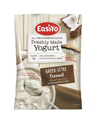 Easiyo Greek Style & Coconut Bits Yogurt Base 240g