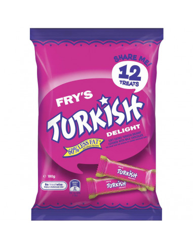 Cadbury Fry's Turkish Delight Sharepack 12pk 180g