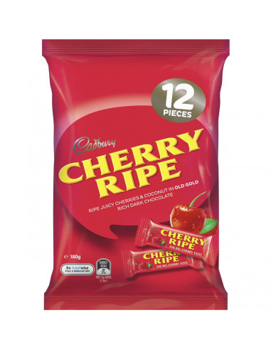 Cadbury Cherry Ripe Chocolate Sharepack 12 Pack 180g