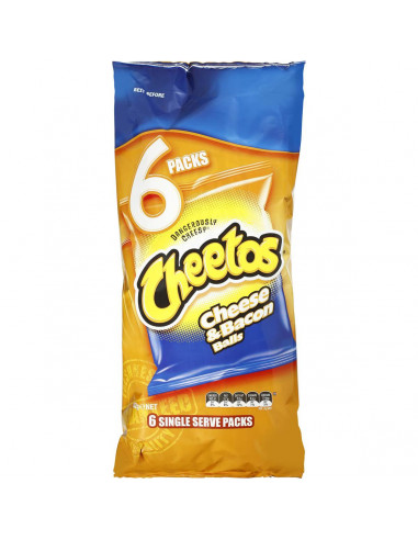 Cheetos Multipack Cheese & Bacon Balls 6 pack