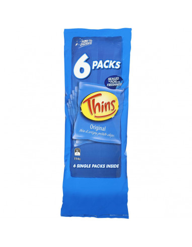 Thins Chips Multipack Classic Original 6 pack