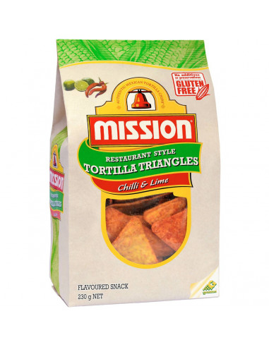 Mission Corn Chips Chilli & Lime 230g