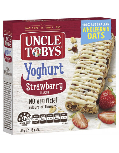 Uncle Tobys Muesli Bars Yoghurt & Strawberry 6 pack