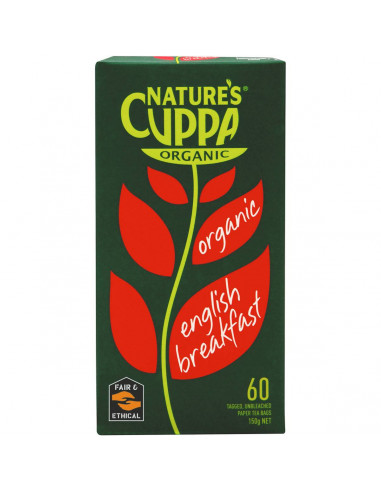 Nature's Cuppa English Breakfast Tea Bags 60pk 150g