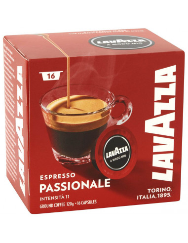 Lavazza A Modo Mio Passionale Coffee Capsules 16 pack