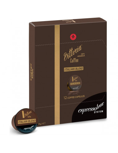 Espressotoria Vittoria Coffee Italian Coffee Capsules 12 pack