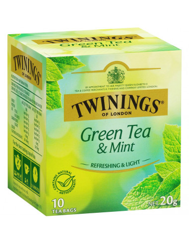 Twinings Green Tea & Mint Tea Bags 10 pack