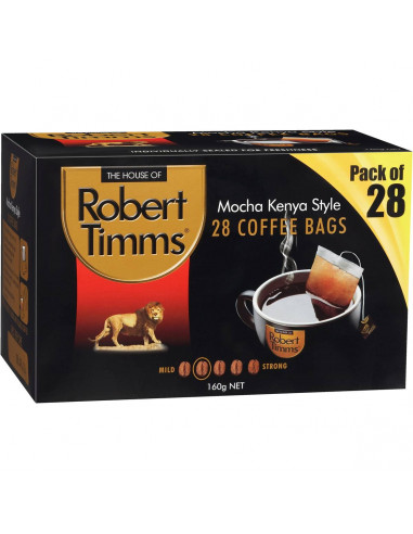 Robert Timms Mocha Kenya Style Coffee Bags 28 pack