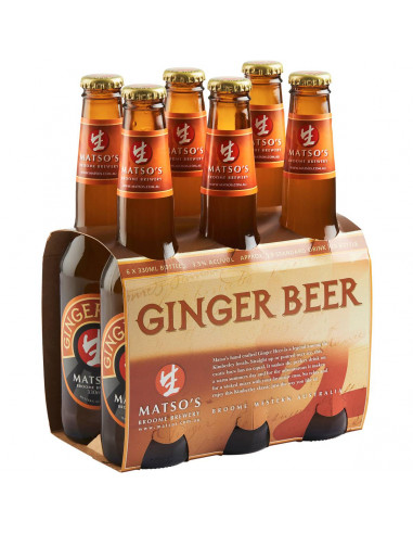 Matso's Ginger Beer Bottles 6x330ml pack