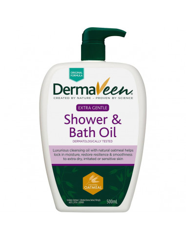 Dermaveen Body Wash Shower And Bath Oil 500ml