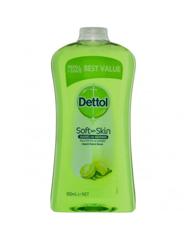 Dettol Liquid Handwash Refill Lemon Lime 950ml