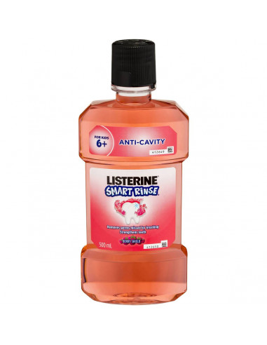 Listerine Smart Rinse Mouthwash For Kids Berry 500ml