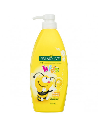Palmolive Naturals Kids 3in1 Funny Honey Shampoo Conditioner & Bodywash 700ml