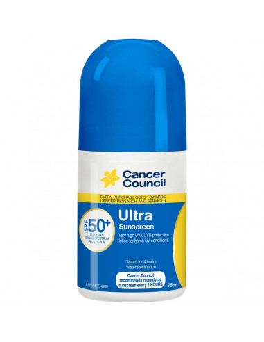 Cancer Council Spf 50+ Sunscreen Ultra 75ml