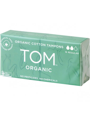 Tom Organic Tampons Regular 16 pack