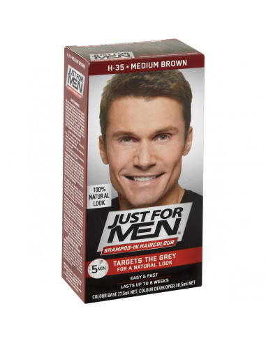Just For Men Hair Colour Medium Brown 100g | Ally's Basket - Direct...