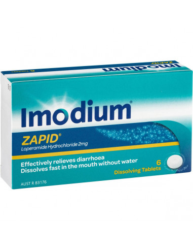 Imodium Zapid Diarrhoea Treatment 2mg 6pk