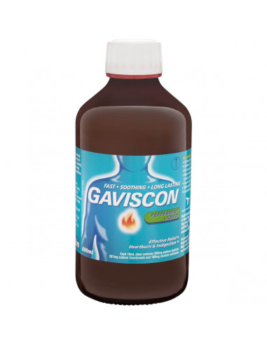 Gaviscon Heartburn & Indigestion Liquid Peppermint 600ml