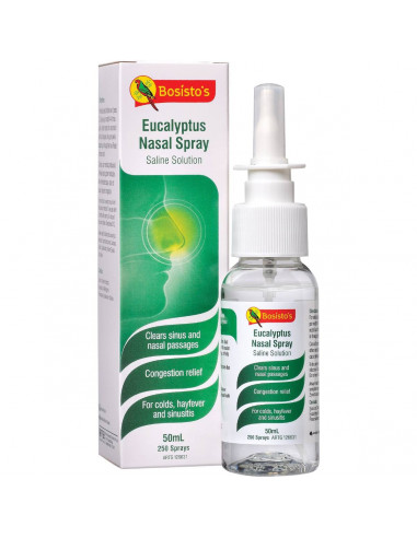 Bosistos Nasal Spray Eucalyptus Saline 50ml