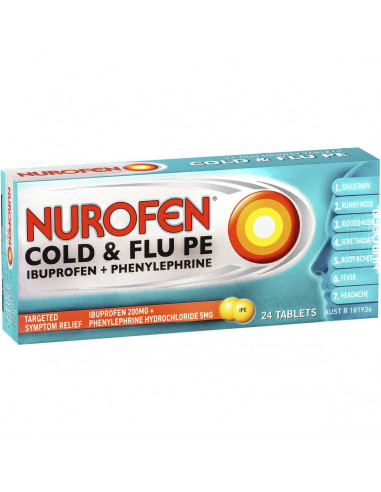 Nurofen Cold & Flu Pe Tablets 24 pack