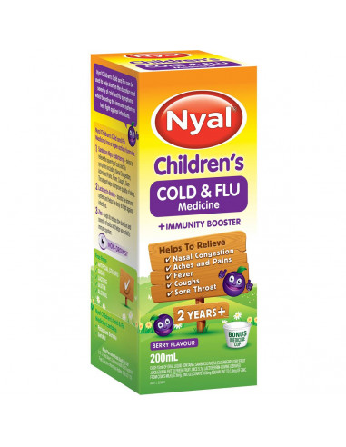 Nyal Children's Berry Cold & Flu Medicine Plus Immunity Booster 2yrs+ 200ml