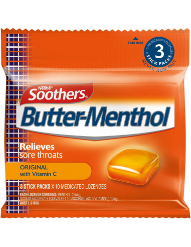 Allen's Butter-menthol Throat Lozenge 3 pack