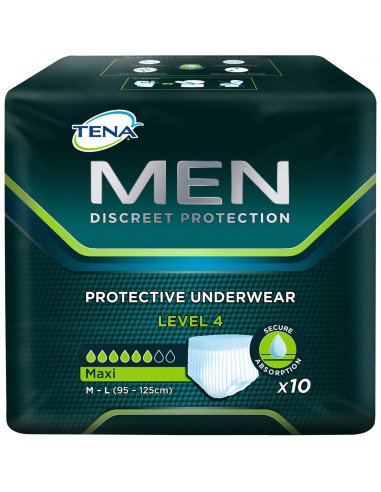 Tena Pants For Men Level 4 Medium To Large 8 pack