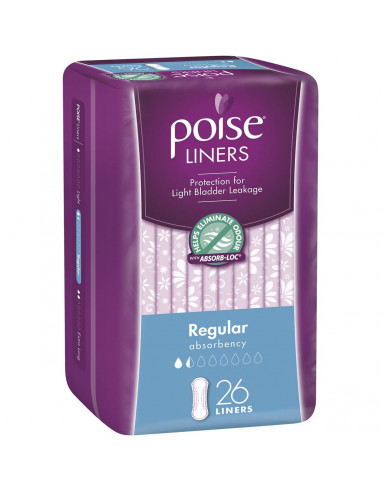 Poise Liners Regular 26 pack