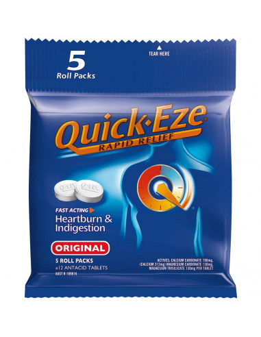 Quick Eze Heartburn & Indigestion Relief Original 60pk