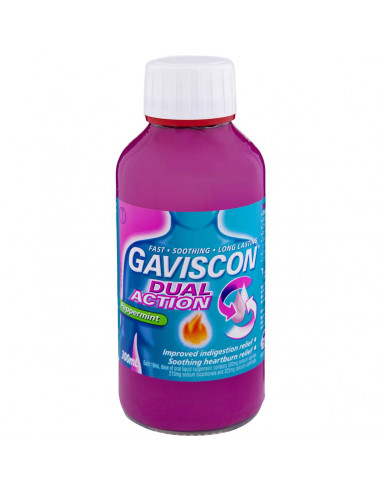 Gaviscon Dual Action Heartburn & Indigestion Liquid Peppermint 300ml