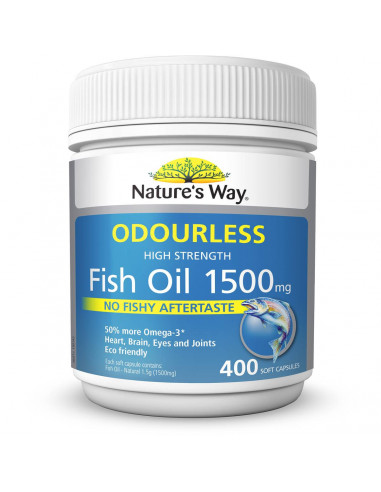 Nature's Way True Odourless High Strength Fish Oil 1500mg 400 pack