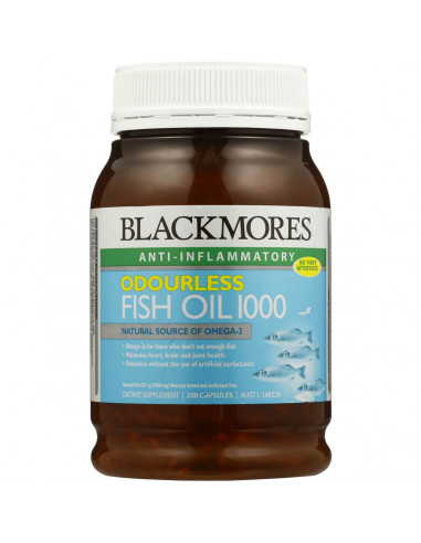Blackmores Fish Oil Odourless 1000mg 200s