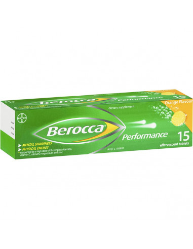 Berocca Energy Vitamin Orange Effervescent Tablets 15 pack