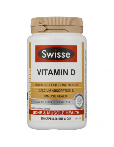 Swisse Ultiboost Vitamin D Caps 250