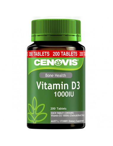 Cenovis Vitamin D3 1000iu Tablets 200 pack