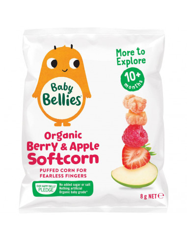 Little Bellies Softcorn Berry & Apple 12+ Months 8g