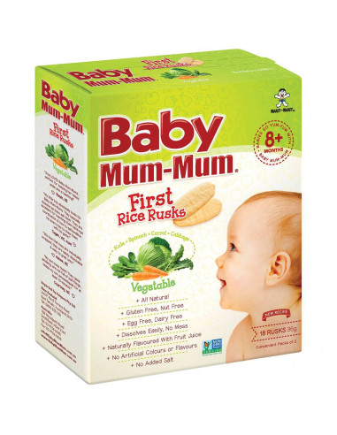 Baby Mum Mum Snack Vegetable Rice Rusk 36g