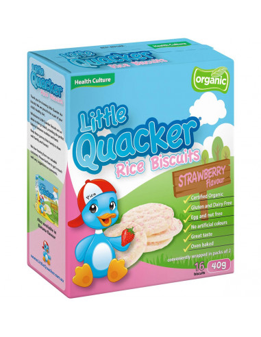 Little Quacker 1-3 Years Rice Biscuit Strawberry 40g