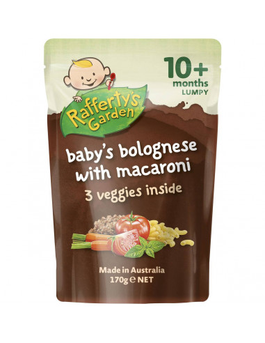 Rafferty's Garden Food 10 Months Bolognese With Macaroni 170g