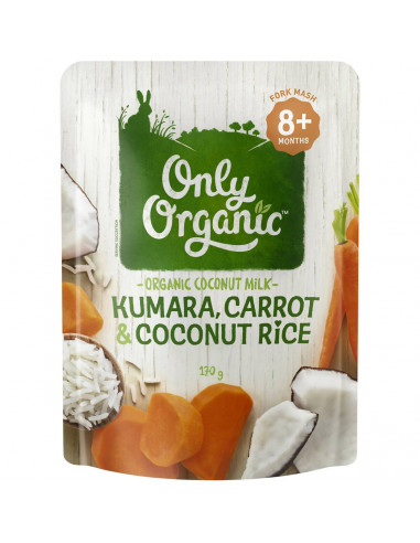 Only Organic Kumara Crt & Coco Rice 170g