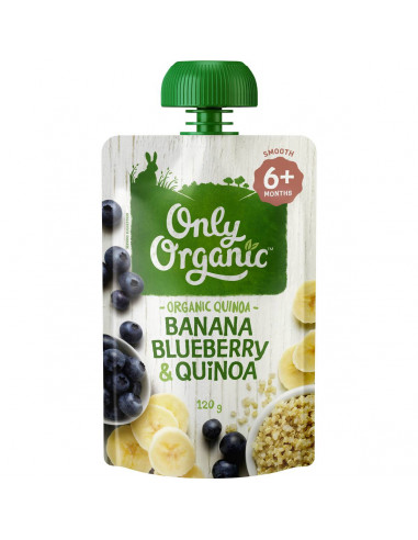 Only Organic 6 Months+ Banana Blueberry & Quinoa 120g