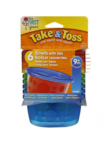 Take & Toss Bowl Plus Lid 8pk