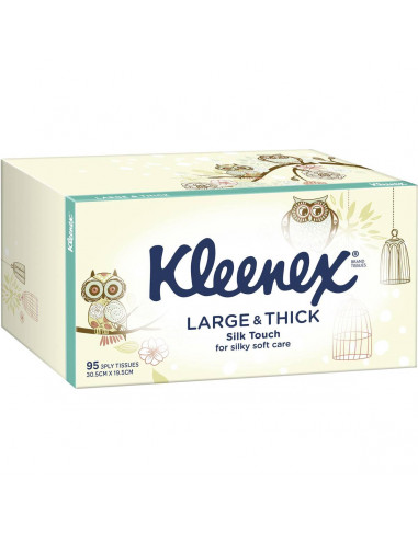 Kleenex Facial Tissues Large & Thick Silk Touch 3ply 95 pack