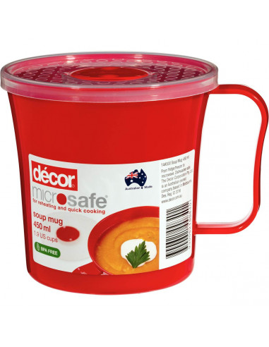 Decor Microsafe Soup Mug each