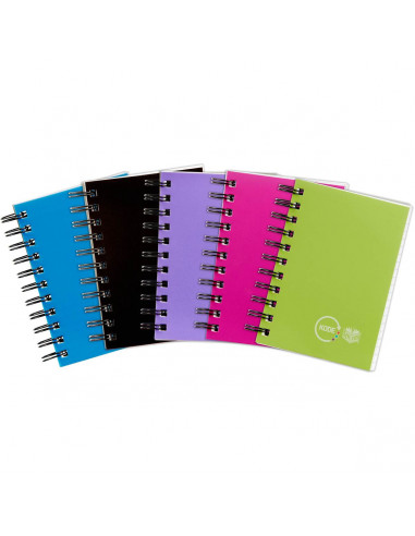 Spirax Solid Notebook 148x105mm Assorted Colours 400pg each