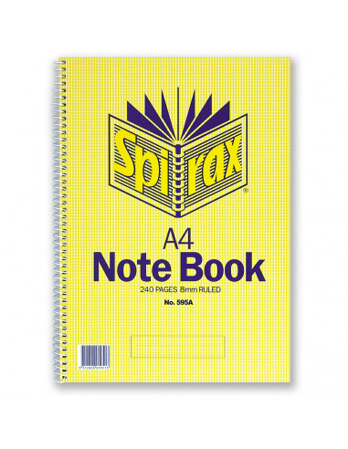 Spirax Notebook A4 240pg each