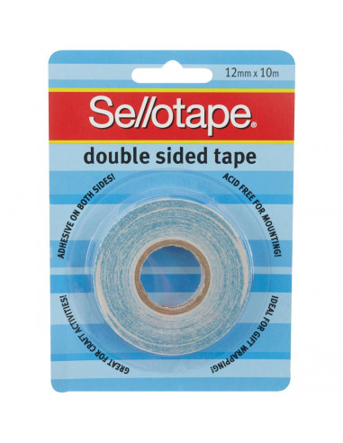 Sellotape Tape Double Sided 12mmx10mm each
