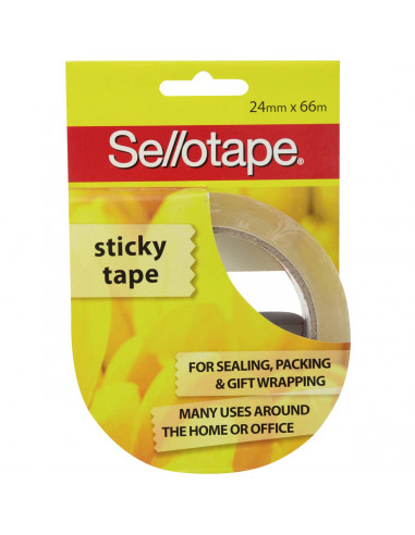 Sellotape Sticky Tape Roll 24mmx66m each