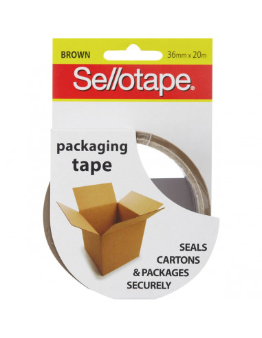 Sellotape Packaging Tape Brown 36mmx20m each