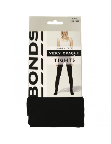 Bonds Comfy Tops Very Opaque Tights Black Med-lge each